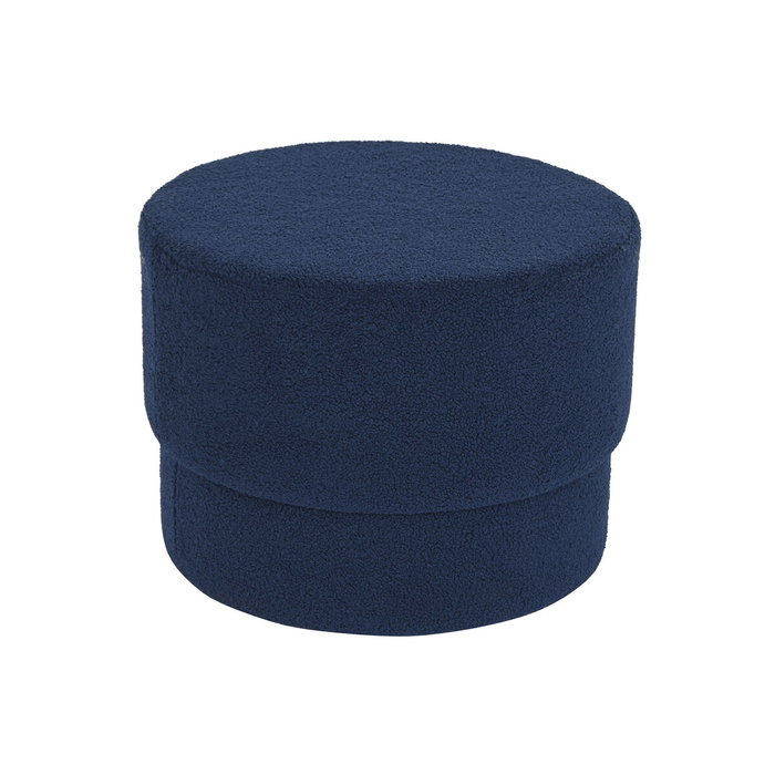DKD Home Decor Reposapiés de Poliéster Azul 55x55x42 cm