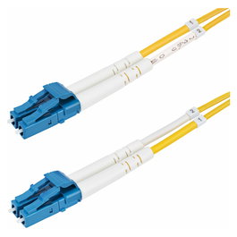 StarTech Cable de Fibra Óptica LC/UPC a LC/UPC Monomodo OS2 9/125µm 1m - Patch Cord Duplex para 100G - 10 Gbit/s - Full Duplex