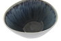DKD Home Decor Bol de Gres Esmaltado Azul y Blanco 16x12x9 cm