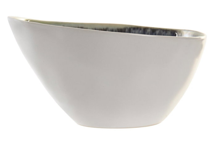 DKD Home Decor Bol de Gres Esmaltado Azul y Blanco 16x12x9 cm DKD Home Decor Bol de Gres Esmaltado Azul y Blanco 16x12x9 cm