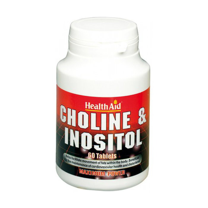 Health Aid Colina e Inositol 60 comprimidos - Complemento alimenticio para hígado y riñón Health Aid Colina e Inositol 60 comprimidos - Complemento alimenticio para hígado y riñón