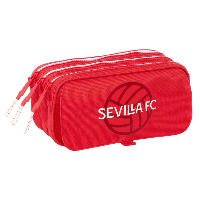 Portatodo Triple Sevilla Fútbol Club Rojo 21,5 x 10 x 8 cm Portatodo Triple Sevilla Fútbol Club Rojo 21,5 x 10 x 8 cm