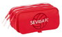 Portatodo Triple Sevilla Fútbol Club Rojo 21,5 x 10 x 8 cm