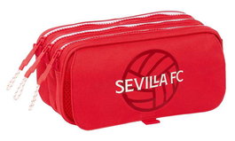 Portatodo Triple Sevilla Fútbol Club Rojo 21,5 x 10 x 8 cm
