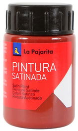 La Pajarita Pintura Témpera Escolar Satinada Rojo Óxido L-08 Bote 35 mL