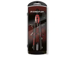 Staedtler Noris 555 Compás Micrométrico Metálico Precisión con Husillo y Rueda Central Color Rojo