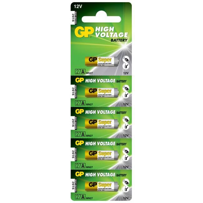 GP Blister 5 Pilas Alcalinas 27A 12V