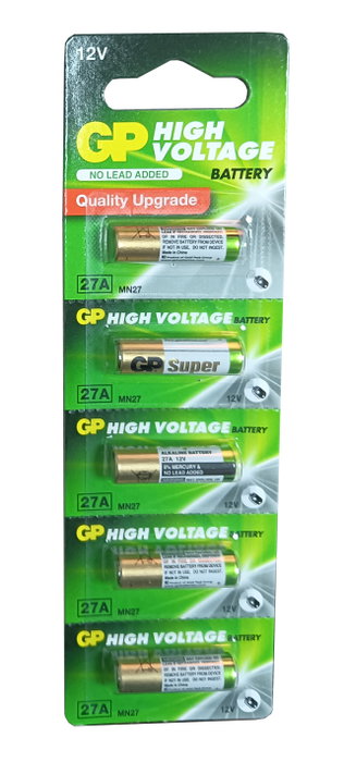 GP Blister 5 Pilas Alcalinas 27A 12V