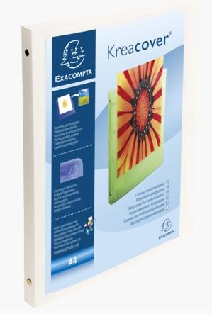 Exacompta Carpeta De Anillas Krea Cover 4x15 mm A4 Personalizable Pp Opaco Blanco Exacompta Carpeta De Anillas Krea Cover 4x15 mm A4 Personalizable Pp Opaco Blanco