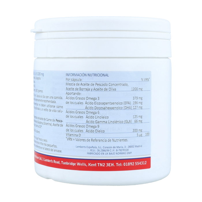 Lamberts Omega 3-6-9 con Vitamina D3 120 cápsulas Lamberts Omega 3-6-9 con Vitamina D3 120 cápsulas