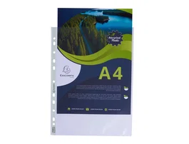 Exacompta Funda Multitaladro Reciclada Polipropileno 60 mc Din A4 Piel de Naranja Caja 100 Unidades