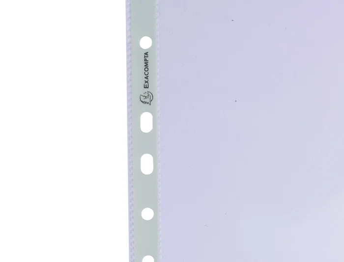 Exacompta Funda Multitaladro Reciclada Polipropileno 60 mc Din A4 Piel de Naranja Caja 100 Unidades