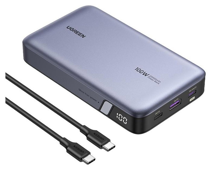 Ugreen Batería Externa 20000 mAh 100 W Gris 25188 Edition Ugreen Batería Externa 20000 mAh 100 W Gris 25188 Edition
