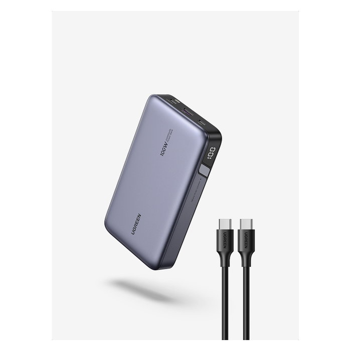 Ugreen Batería Externa 20000 mAh 100 W Gris 25188 Edition Ugreen Batería Externa 20000 mAh 100 W Gris 25188 Edition