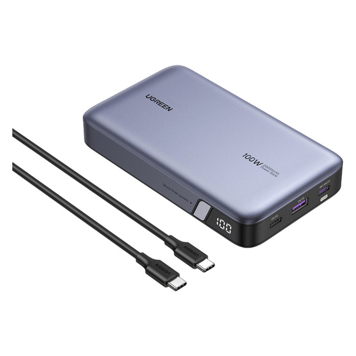 Ugreen Batería Externa 20000 mAh 100 W Gris 25188 Edition Ugreen Batería Externa 20000 mAh 100 W Gris 25188 Edition