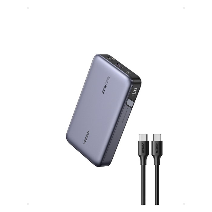 Ugreen Batería Externa 20000 mAh 100 W Gris 25188 Edition Ugreen Batería Externa 20000 mAh 100 W Gris 25188 Edition