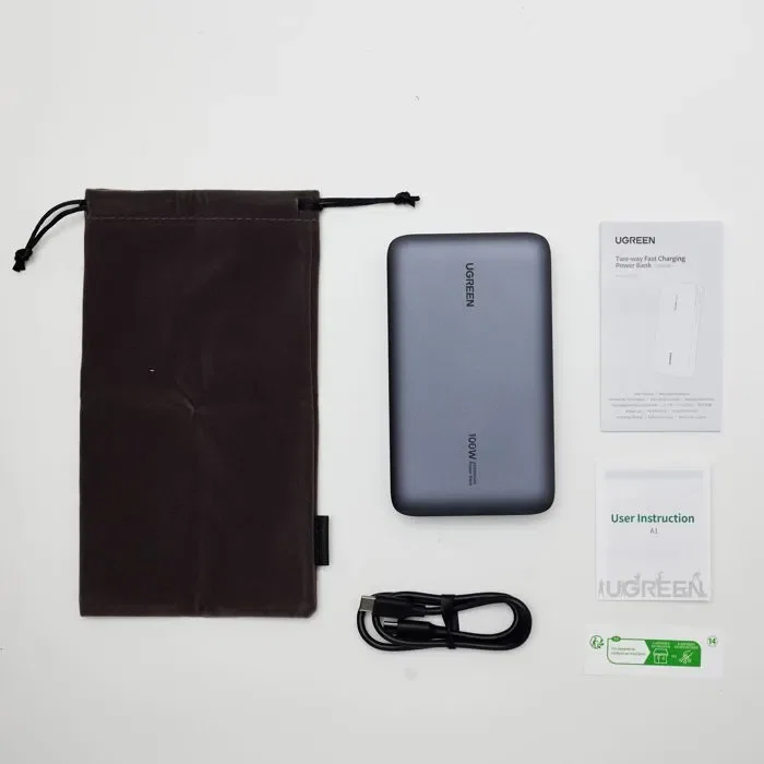 UGREEN AAAST43735 Batería externa 20000 mAh 100 W Power Delivery gris, versión 2 UGREEN AAAST43735 Batería externa 20000 mAh 100 W Power Delivery gris, versión 2