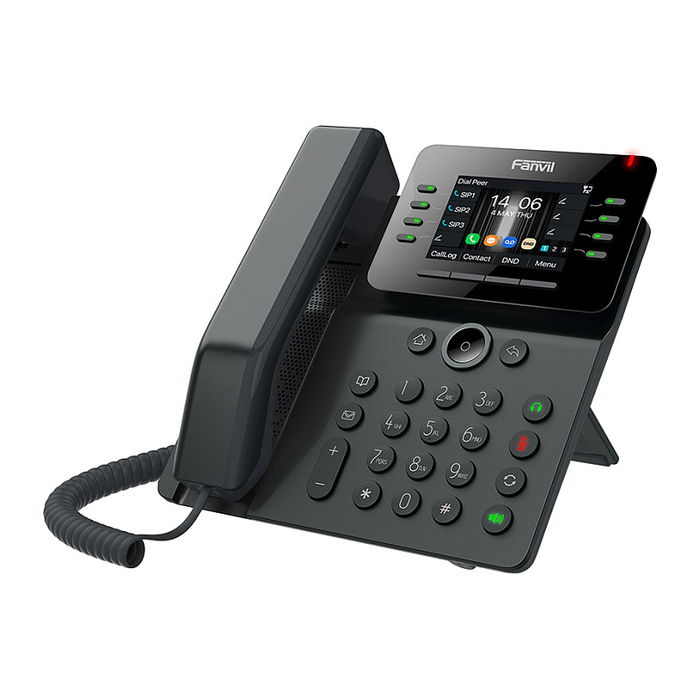 Fanvil V63 Teléfono IP Negro con 6 líneas y pantalla de 2.8"