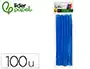 Liderpapel Limpiapipas de Chenilla 30 cm Color Azul Mate Bolsa de 100 Unidades