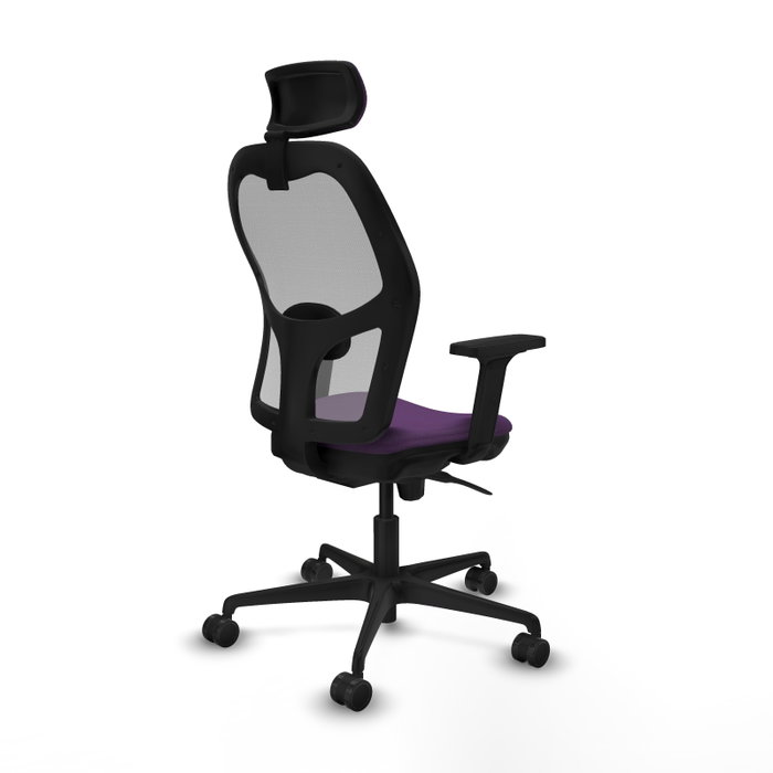 PIQUERAS Y CRESPO Silla de oficina Jorquera con mecanismo Sincro, morado y gris PIQUERAS Y CRESPO Silla de oficina Jorquera con mecanismo Sincro, morado y gris