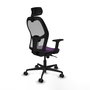 PIQUERAS Y CRESPO Silla de oficina Jorquera con mecanismo Sincro, morado y gris