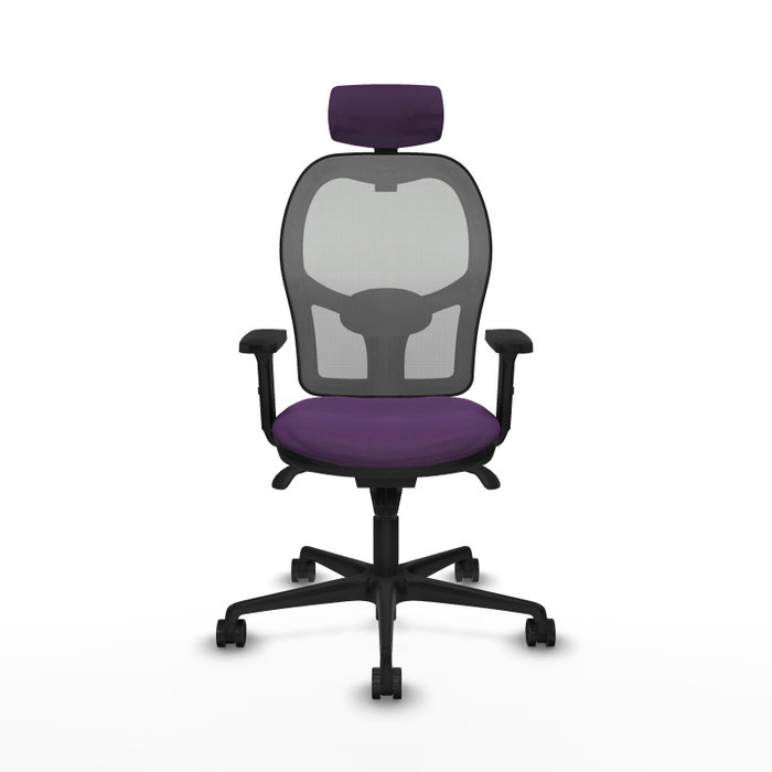 PIQUERAS Y CRESPO Silla de oficina Jorquera con mecanismo Sincro, morado y gris PIQUERAS Y CRESPO Silla de oficina Jorquera con mecanismo Sincro, morado y gris