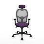 PIQUERAS Y CRESPO Silla de oficina Jorquera con mecanismo Sincro, morado y gris