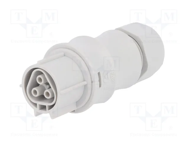 WIELAND Conector industrial RST redondo hembra de 3 pines, 250V