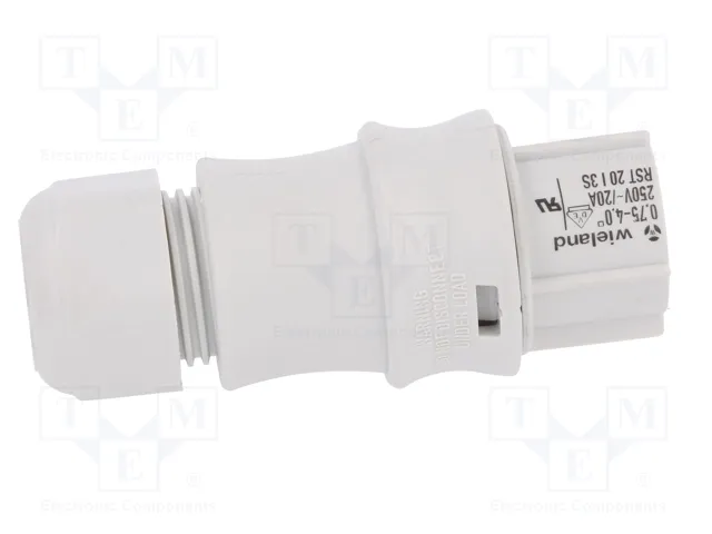 WIELAND Conector industrial RST redondo hembra de 3 pines, 250V