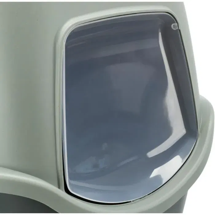 Trixie TRI4011905402109 Caja de Arena Vico con Tapa, Reciclada, 40 x 40 x 56 cm - Antracita y Gris Verdoso