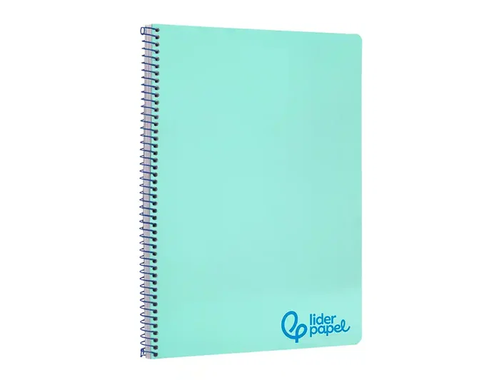 Liderpapel Cuaderno espiral A4 Wonder verde pastel 80 hojas 90g cuadro 4mm Liderpapel Cuaderno espiral A4 Wonder verde pastel 80 hojas 90g cuadro 4mm