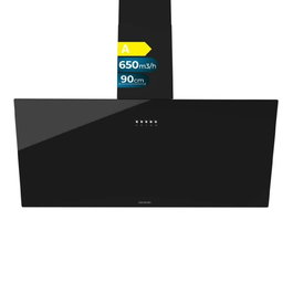 Cecotec Campana Convencional 90 cm Bolero Flux DM 906500 Glass Negra A LED