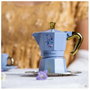 Bialetti Moka Express Bridgerton 3 Tazas Azul y Oro