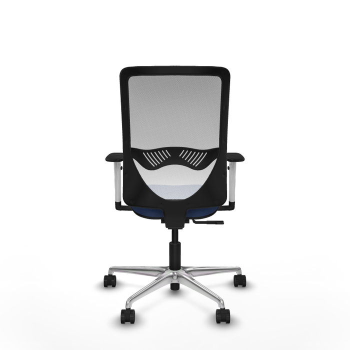 PIQUERAS Y CRESPO Silla de oficina Zulema con mecanismo Sincro, Azul marino y Blanco PIQUERAS Y CRESPO Silla de oficina Zulema con mecanismo Sincro, Azul marino y Blanco