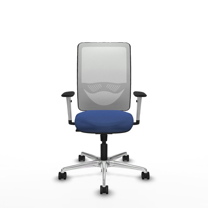 PIQUERAS Y CRESPO Silla de oficina Zulema con mecanismo Sincro, Azul marino y Blanco PIQUERAS Y CRESPO Silla de oficina Zulema con mecanismo Sincro, Azul marino y Blanco