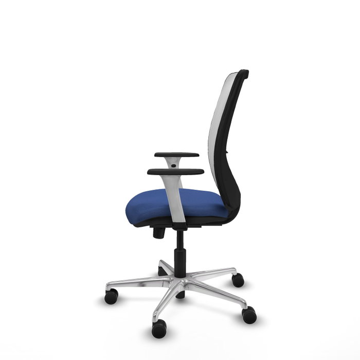 PIQUERAS Y CRESPO Silla de oficina Zulema con mecanismo Sincro, Azul marino y Blanco PIQUERAS Y CRESPO Silla de oficina Zulema con mecanismo Sincro, Azul marino y Blanco