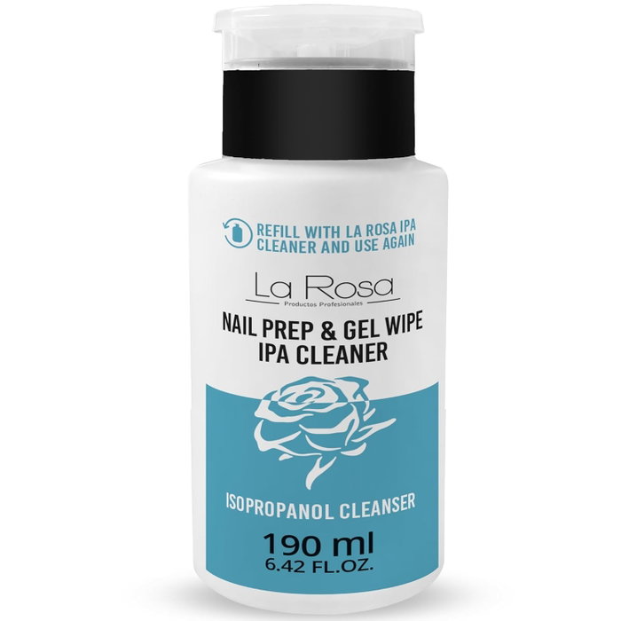 La Rosa Nail Prep & Gel Wipe Limpiador Ipa Con Dosificador 190 Ml La Rosa Nail Prep & Gel Wipe Limpiador Ipa Con Dosificador 190 Ml