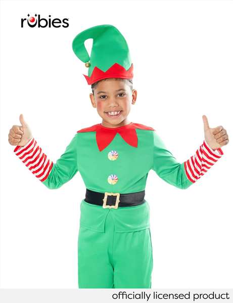 Rubies Disfraz Infantil Elfo Boy Talla 7-8 Años 122-128cm