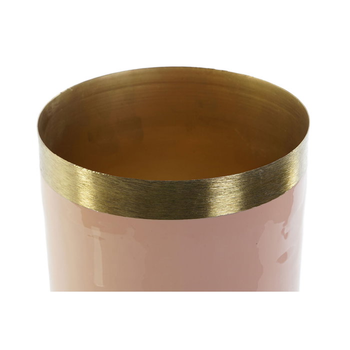 DKD Home Decor Set de 2 Jarrones de Hierro Lacado Coral, Verde Jade y Dorado DKD Home Decor Set de 2 Jarrones de Hierro Lacado Coral, Verde Jade y Dorado