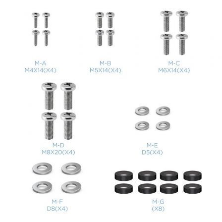 TooQ Soporte de Pared Fijo Inclinable LP1342T-B para TV de 23-42" hasta 35kg