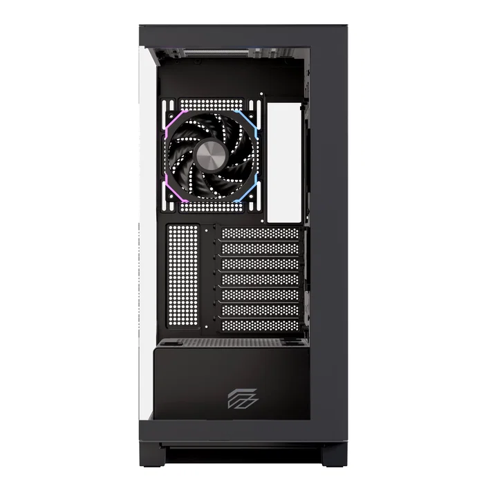 Einarex Z1K RGB Black Caja Semitorre con Cristal Templado Negra