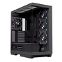 Einarex Z1K RGB Black Caja Semitorre con Cristal Templado Negra