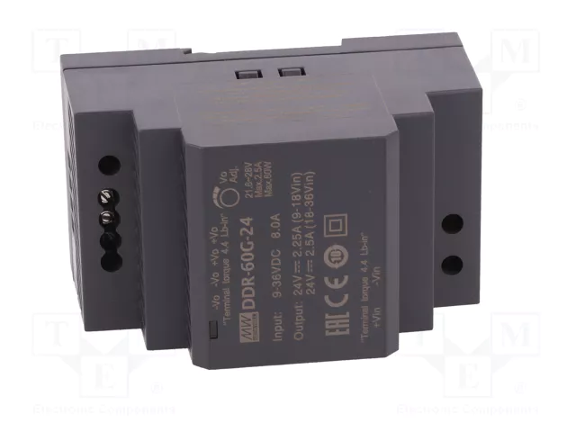 MEAN WELL DDR-60G-24 Convertidor DC/DC 60W 24VDC