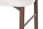 DKD Home Decor Taburete Metal Poliéster Simil Madera Nogal