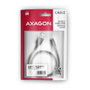 Axagon BUCM-AM20AB Cable USB-C a USB-A, 2 m, trenzado, negro