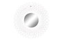 DKD Home Decor Espejo MDF y Cristal Decapé Blanco 90x90 cm