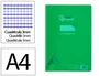 Liderpapel Cuaderno Espiral A4 Pautaguía Tapa Plástico 80 Hojas 90gr Cuadro Pautado 3mm Con Margen Color Verde