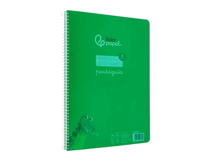 Liderpapel Cuaderno Espiral A4 Pautaguía Tapa Plástico 80 Hojas 90gr Cuadro Pautado 3mm Con Margen Color Verde Liderpapel Cuaderno Espiral A4 Pautaguía Tapa Plástico 80 Hojas 90gr Cuadro Pautado 3mm Con Margen Color Verde