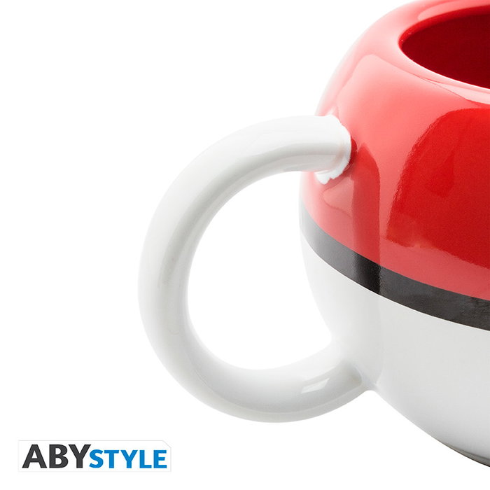 Abystyle Taza 3D Pokéball Pokémon - Taza Cerámica 400ml con Licencia Oficial, Diseño por GB Eye, Coleccionable