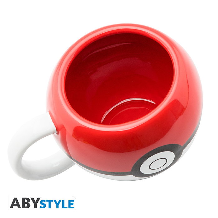 Abystyle Taza 3D Pokéball Pokémon - Taza Cerámica 400ml con Licencia Oficial, Diseño por GB Eye, Coleccionable